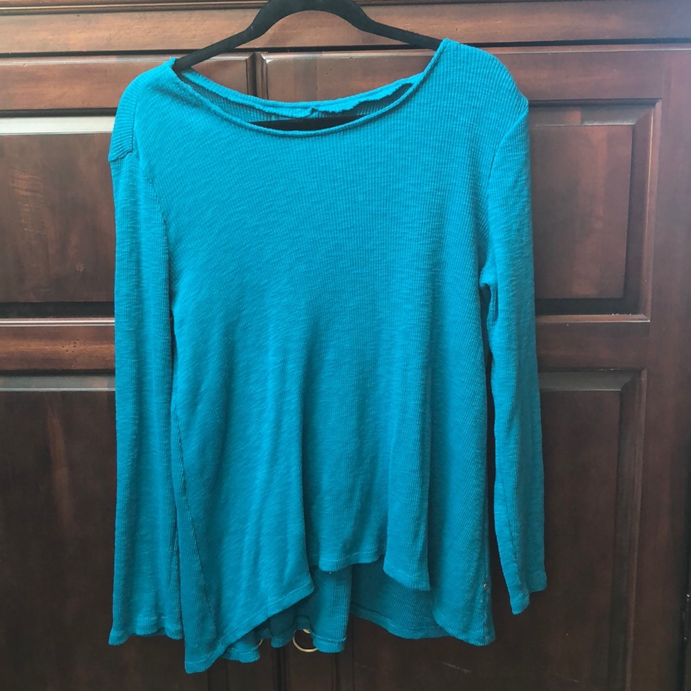 Neon Buddha active long sleeve turquoise swing top